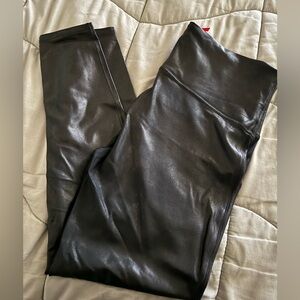 SPANX Faux Leather High-Waisted Leggings